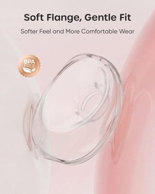 NULIIE JoyFlow Air sacaleches PPSU 4 insert Rosa