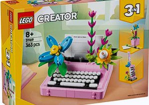 LEGO Creator 3 en 1 Máquina de Escribir Flores