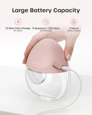 NULIIE JoyFlow Air sacaleches PPSU 4 insert Blanco