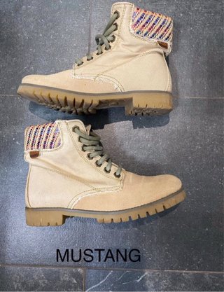 Botas Mustang Beige Multicolor Talla 37