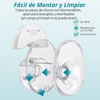 YGITK Sacaleches eléctrico 4 Modos 12Niveles 210ml