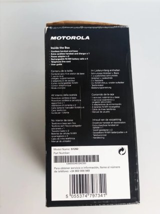 Pack Teléfonos Inalámbricos Motorola S1202 Twin