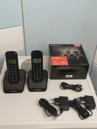 Pack Teléfonos Inalámbricos Motorola S1202 Twin