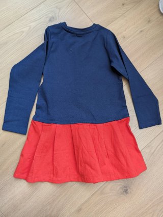 Vestido infantil azul y rojo TUC TUC