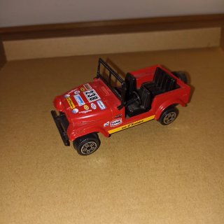 Jeep CJ7 Rosso Rally Burago 1/43