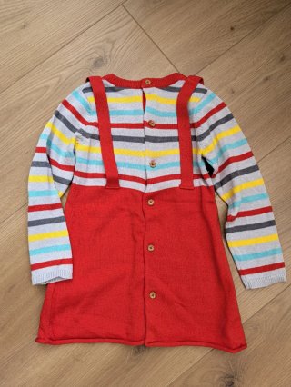 Vestido de bebé con tirantes y corazones TUC TUC.