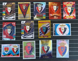 Lote de 13 cromos del Osasuna