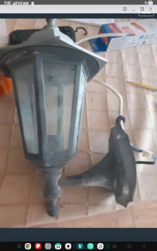 Farola terraza gris cristal