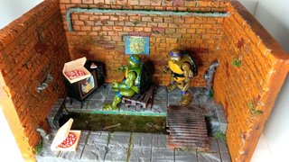 Diorama Scenario Fogne Dedicato a TMNT 12 cm