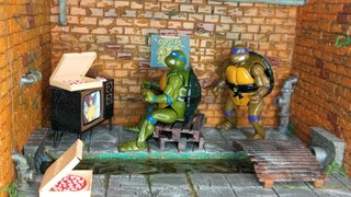 Diorama Scenario Fogne Dedicato a TMNT 12 cm