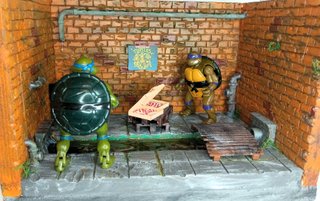 Diorama Scenario Fogne Dedicato a TMNT 12 cm
