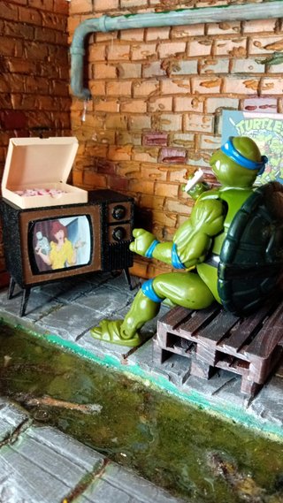 Diorama Scenario Fogne Dedicato a TMNT 12 cm
