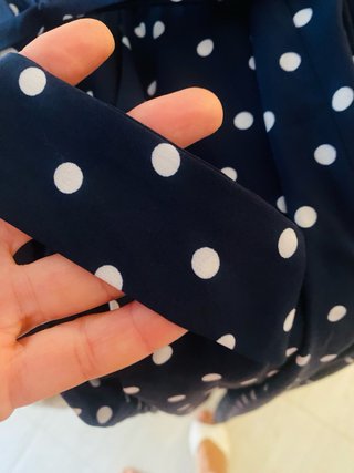 Shein Mono Pantalón Azul con Lunares S