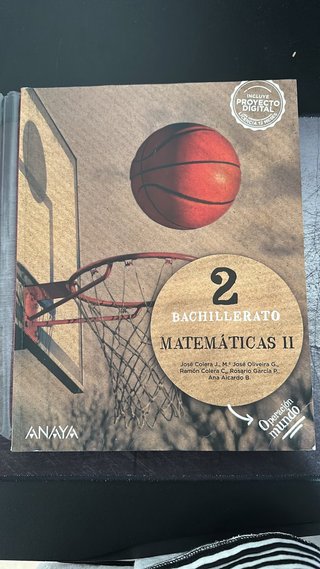 Libro Matemáticas 2ndo de bachillerato.