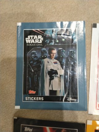 Lote 4 paquetes cromos Star Wars sin abrir