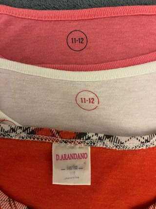 Lote 5 Pijamas Verano Niña 11/12 Años