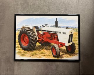 Cuadro Ilustración Tractor David Brown 1210
