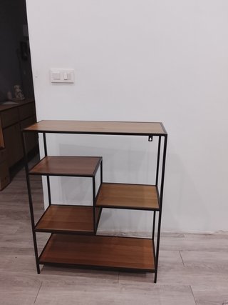 Estantería Auxiliar de Madera y Metal
