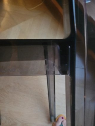 Silla de plástico transparente