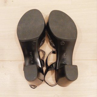 Sandalias de tacón Pitillos Talla 37 - Piel Charol
