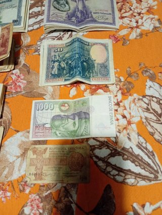 Billetes antiguos de España