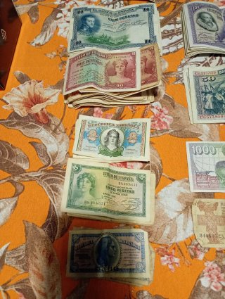 Billetes antiguos de España
