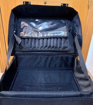 Maleta trolley maquillaje negra