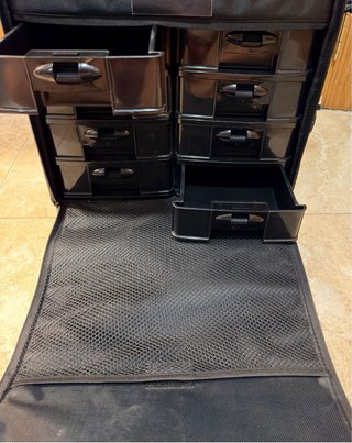 Maleta trolley maquillaje negra