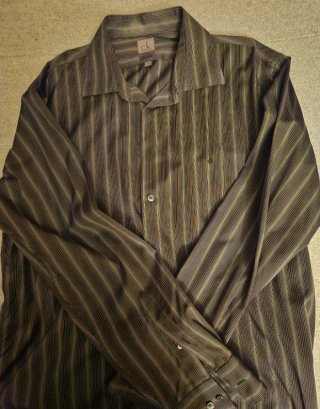 Camisa de vestir Calvin Klein a rayas