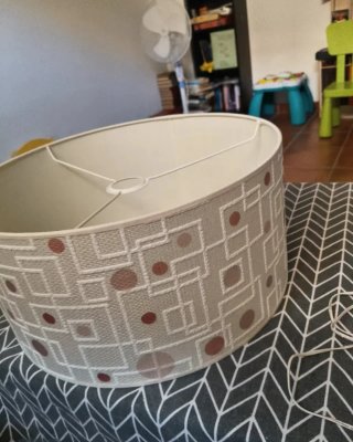 Pantalla lámpara beige 40cm