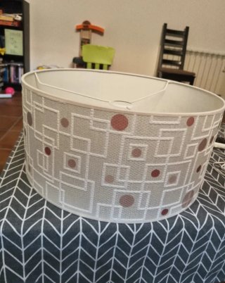 Pantalla lámpara beige 40cm