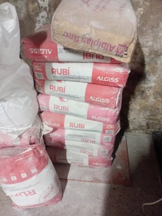 16 Sacos de yeso rapido RUBÍ ALGISS 25kg