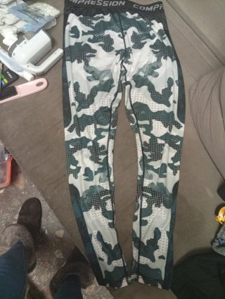 Mallas Compresión Camuflaje Militar Talla M