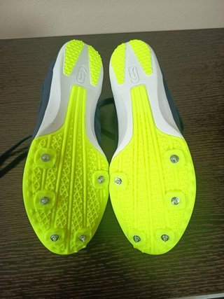 Zapatillas Clavos Atletismo Cross Azul (40)