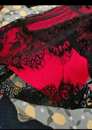 Vestido Vintage Negro y Rojo