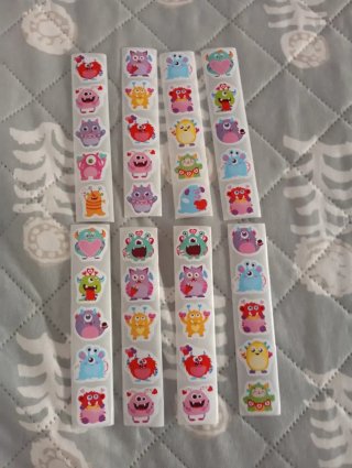 40 Pegatinas de Monstruos