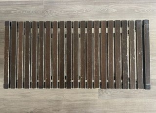 Pack 3 Bancos Madera IKEA Molger Marrón