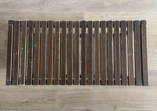 Pack 3 Bancos Madera IKEA Molger Marrón
