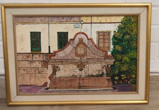 Cuadro al óleo de Granada