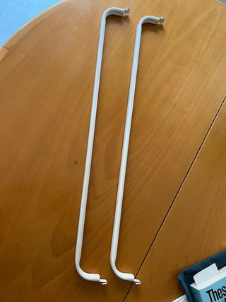 Barra armario Algot Ikea metal blanco