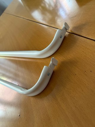 Barra armario Algot Ikea metal blanco