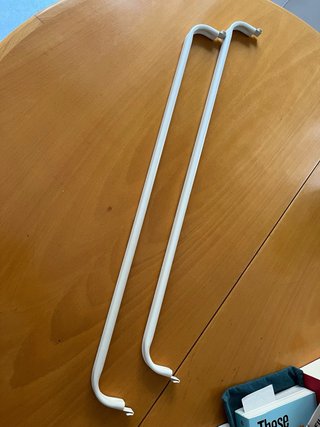 Barra armario Algot Ikea metal blanco