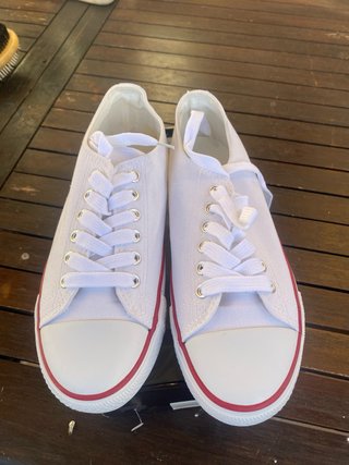 Zapatillas de lona blancas talla 38