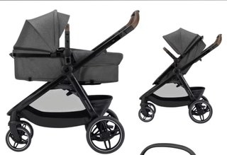 Carrito de bebé gris