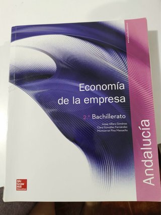 Libro de Economía de 2 de Bachiller