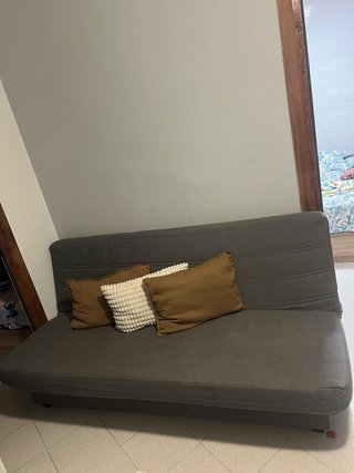 Sofá Cama Gris Tela