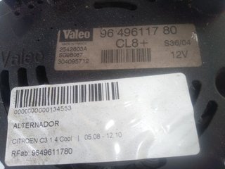 ALTERNADOR CITROEN C3 1.4 Cool