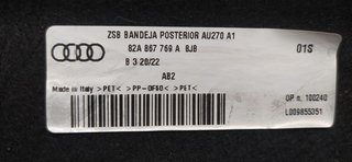 BANDEJA TRASERA AUDI A1 SPORTBACK (GBA) 30 TFSI ADRENALIN BLACK LINE