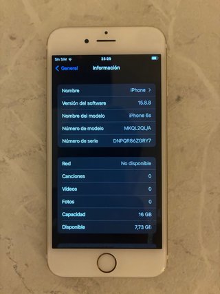 iPhone 6s Oro sin iCloud - 16 GB - LEA DESCFIPCIÓN