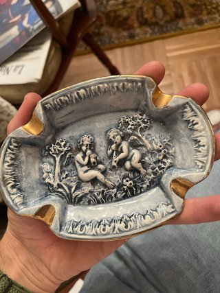 Cenicero Italiano Vintage Querubines